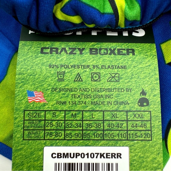 Disney The Muppets Crazy Boxer Briefs Mens Large Underwear Kermit the Frog Blue - Picture 8 of 8